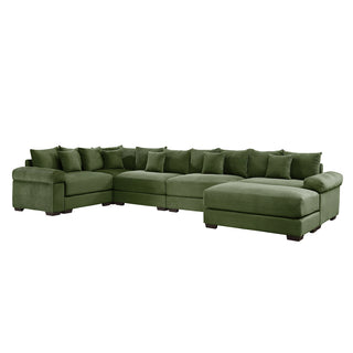 Velora Cloud Modular Sofa - Green