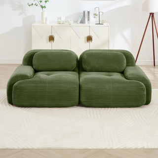 Cove Corduroy Modular Cloud Sectional Sofa Dweva