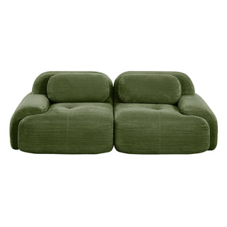Cove Corduroy Modular Cloud Sectional Sofa Dweva
