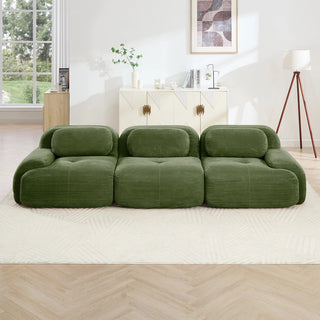 Cove Corduroy Modular Cloud Sectional Sofa Dweva
