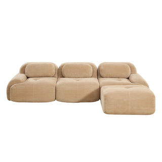 Cove Corduroy Modular Cloud Sectional Sofa Dweva
