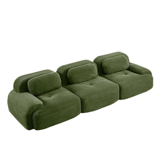 Cove Corduroy Modular Cloud Sectional Sofa Dweva