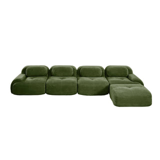 Cove Corduroy Modular Cloud Sectional Sofa Dweva