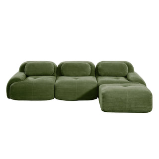 Cove Corduroy Modular Cloud Sectional Sofa Dweva