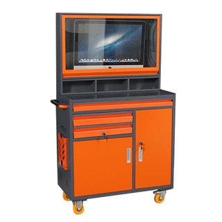 Extra large mobile computer cabinet suitable for up to 32-inch monitors Dweva