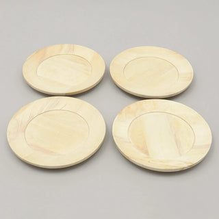 Handcrafted 13" Wood Charger Plate Wooden Dinning Placemat Artisan Wood Tableware Dweva