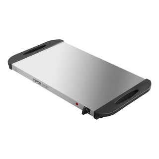 Electric Warming Tray Buffet Food Warming w/ Temp Control Stainless Steel Dweva