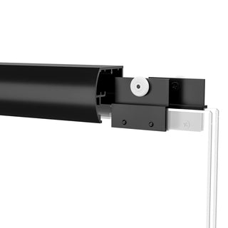 60" W x 57" H Aluminum Frame Double Sliding Shower Door, Soft-Close Matte Black Bathtub Door, 1/4" (6mm) Clear Nano-Coated Tempered Glass, Dual Stainless Steel Handles Dweva