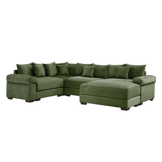 Velora Cloud Modular Sofa - Green