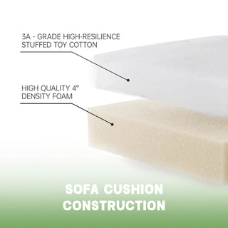 Slipcovered Fluffy Sofa - 2 Seat Dweva