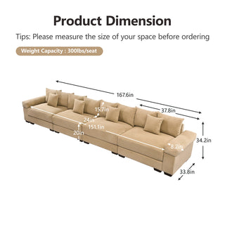 Velora Cloud Modular Sofa - Camel