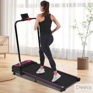 NEW Folding Walking Pad Under Desk Treadmill for Home Office -2.5HP Walking Treadmill With Incline 0.5-7.5MPH 300LBS Capacity Treadmill for Walking Running - Two Ways to Adjust Speed Dweva