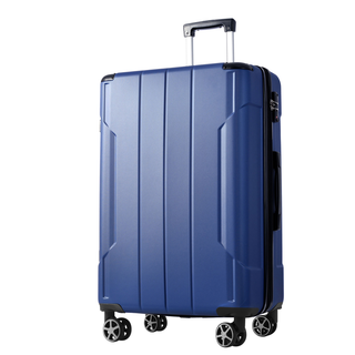Hardshell Luggage, Lightweight Durable ABS Suitcases with Double Wheels, Expandable 28-inch Checked Luggage 28" (Blue) Dweva