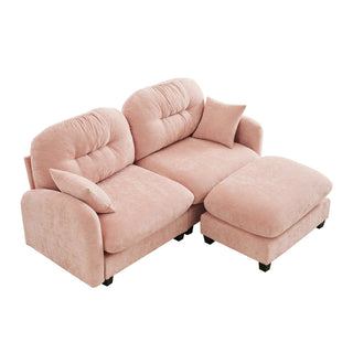 Mira Loveseat With Ottoman Dweva