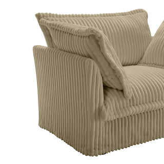 Slipcovered Fluffy Sofa - 4 Seat Dweva