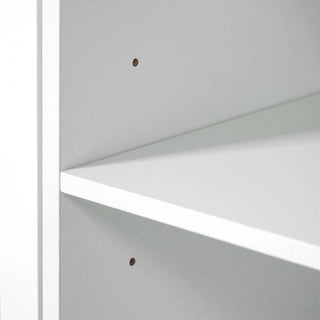 K&K 54.9" Kitchen Island with Drop Leaf, Power Outlet, Kitchen Storage Cart with 4 Door Shelves, Cross Barn Doors & Visual Glass Door, Rolling Kitchen Island on 4 Wheels for Kitchen, Dining Room,White Dweva