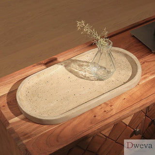 Gracie Oaks Nami Handcrafted Platter/Decorative Tray Dweva