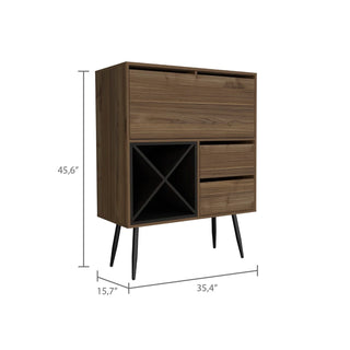 Orchid Bar, Two Drawers, Four Double Liquor Spaces, One Cabinet Dweva