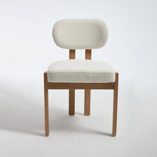 Wooden Dining Chairs Set of 2, Modern Fabric Upholstered Dining Room Chair Kitchen Chairs, Farmhouse Dinner Chair for Kitchen Dining Room Dweva