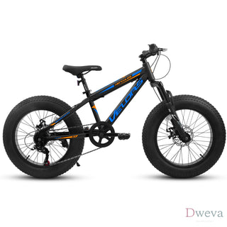 V20235 20 Inch Fat Tire Bike Adult 7 Speed Mountain Bike, Dual Disc Brakes, High Carbon Steel Frame, Front Suspension, Mountain Buggy, City Commuter City Bike, Fat Tire Bike Dweva