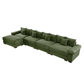 Velora Cloud Modular Sofa - Green
