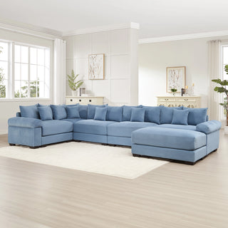 Velora Cloud Modular Sofa - Blue