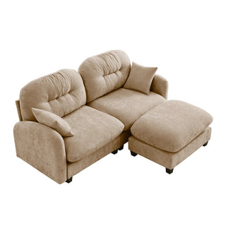 Mira Loveseat With Ottoman Dweva