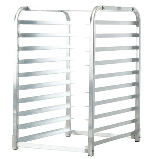 Bun Pan Rack, 10-Tier Commercial Bakery Racks with Brake Wheels, Aluminum Racking Trolley Storage for Half & Full Sheet, Speed Rack For Kitchen Home, Bread Baking Equipment, 26"L x 20.3"W x 39"H Dweva