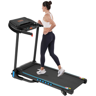 Incline Treadmill for Running & Walking, 3.0 HP Treadmills For Home 350 lbs Weight Capacity Hydraulic System Auto-Folding Treadmill with Type C & USB Charge For Android, 10MPH, Bluetooth Speaker
