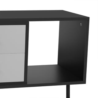 Modern TV Stand for 80'' TV with 2 Doors, Media Console Table, Entertainment Center with Large Storage Cabinet for Living Room, Bedroom
