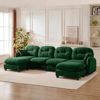 Mira King With Double Ottoman Dweva
