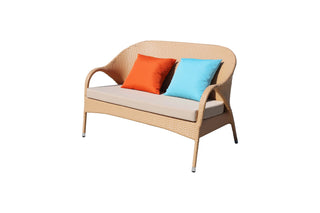 73.5" 5-Piece Yellow PE(Polyethylene)&Iron Outdoor Sofa Set