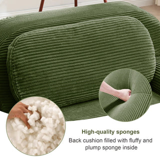 Cove Corduroy Modular Cloud Sectional Sofa Dweva