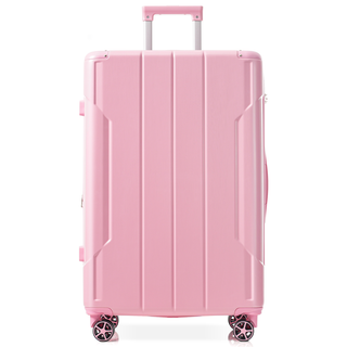 Hardshell Luggage, Lightweight Durable ABS Suitcases with Double Wheels, Expandable 28-inch Checked Luggage 28" (Pink) Dweva