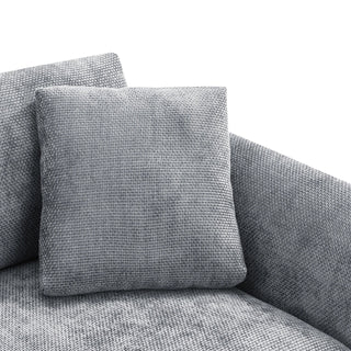 Seren 96" Chenille Cloud Sectional Sofa Dweva