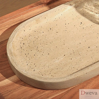 Gracie Oaks Nami Handcrafted Platter/Decorative Tray Dweva