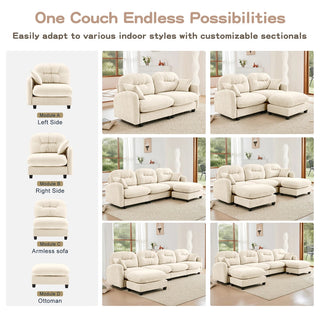 Mira Sofa With Ottoman Dweva