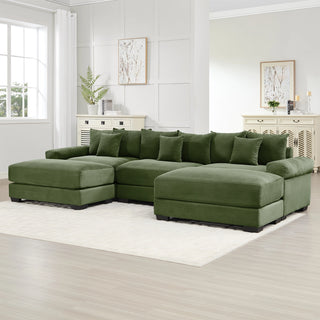 Velora Cloud Modular Sofa - Green