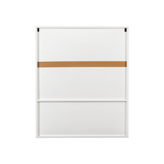 Bathroom Mirror Cabinet - Two Door Wall Cabinet Bathroom Vanity Mirror Cabinet with Facial Tissues Slot and Multifunctional Storage Area Dweva