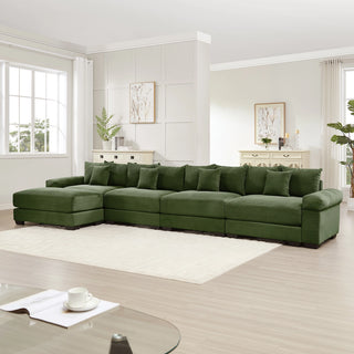Velora Cloud Modular Sofa - Green