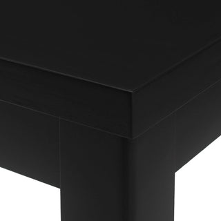 Wood Counter Height Dining Table, Antique Black, 35"D x 59.1"W x 36.5"H Dweva