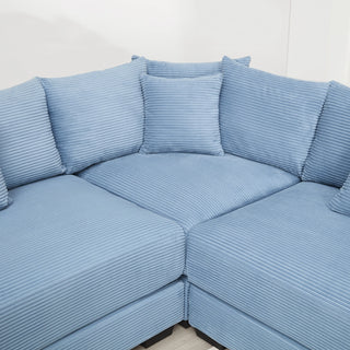 Velora Cloud Modular Sofa - Blue