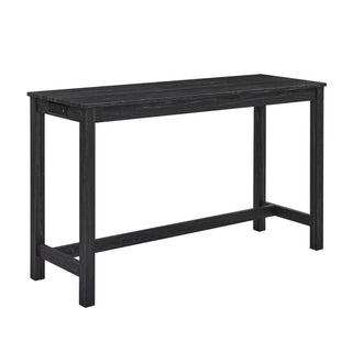 59 Inch Bar Table, Dining Table, Sofa Table with Power Outlet, 3 Upholstered Stools, 4 Piece Bar Table and Chair Set for Living Room, Dining Room, Kitchen Dweva