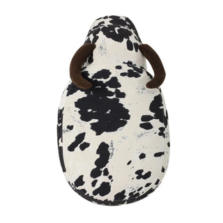 Animal Ottoman/Footstool, Black and White Cow-Shaped Ottoman, Modern Ottoman, Modern Accent Stool Home Decor, Suitable for Living Room, Bedroom, Porch, Garden, Backyard, Balcony Dweva