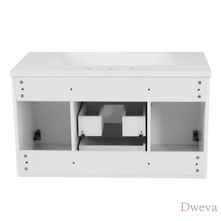 36'' Wall Mounted Bathroom Vanity, Floating Bathroom Storage Cabinet with 2 Drawers, Solid Wood Bathroom Cabinet (Same as N710S236003K) Dweva