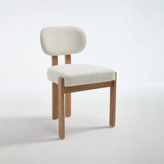 Wooden Dining Chairs Set of 2, Modern Fabric Upholstered Dining Room Chair Kitchen Chairs, Farmhouse Dinner Chair for Kitchen Dining Room Dweva