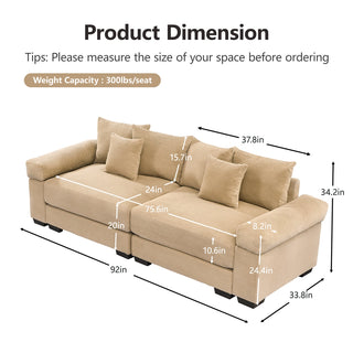 Velora Cloud Modular Sofa - Camel