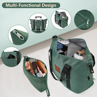 Hardshell Luggage Sets 3 Piece Carry-on Suitcases with Wheels Travel Luggage for Men Women, Green(20in) Dweva