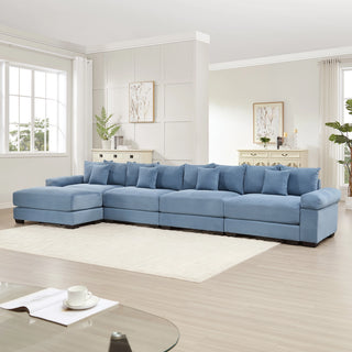 Velora Cloud Modular Sofa - Blue