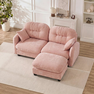 Mira Loveseat With Ottoman Dweva